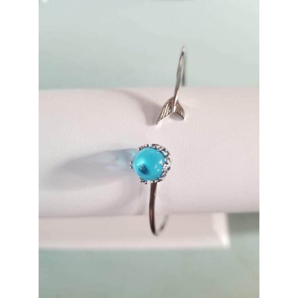 Mermaid Tail set in Rhodium New